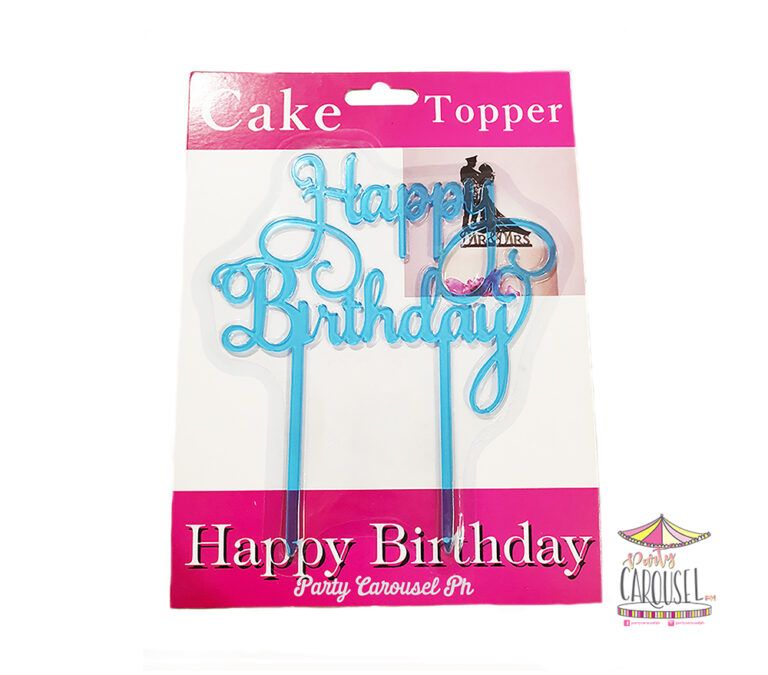 Happy Birthday 2 Blue Topper