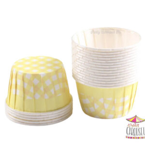 bakingcupscheckyellow