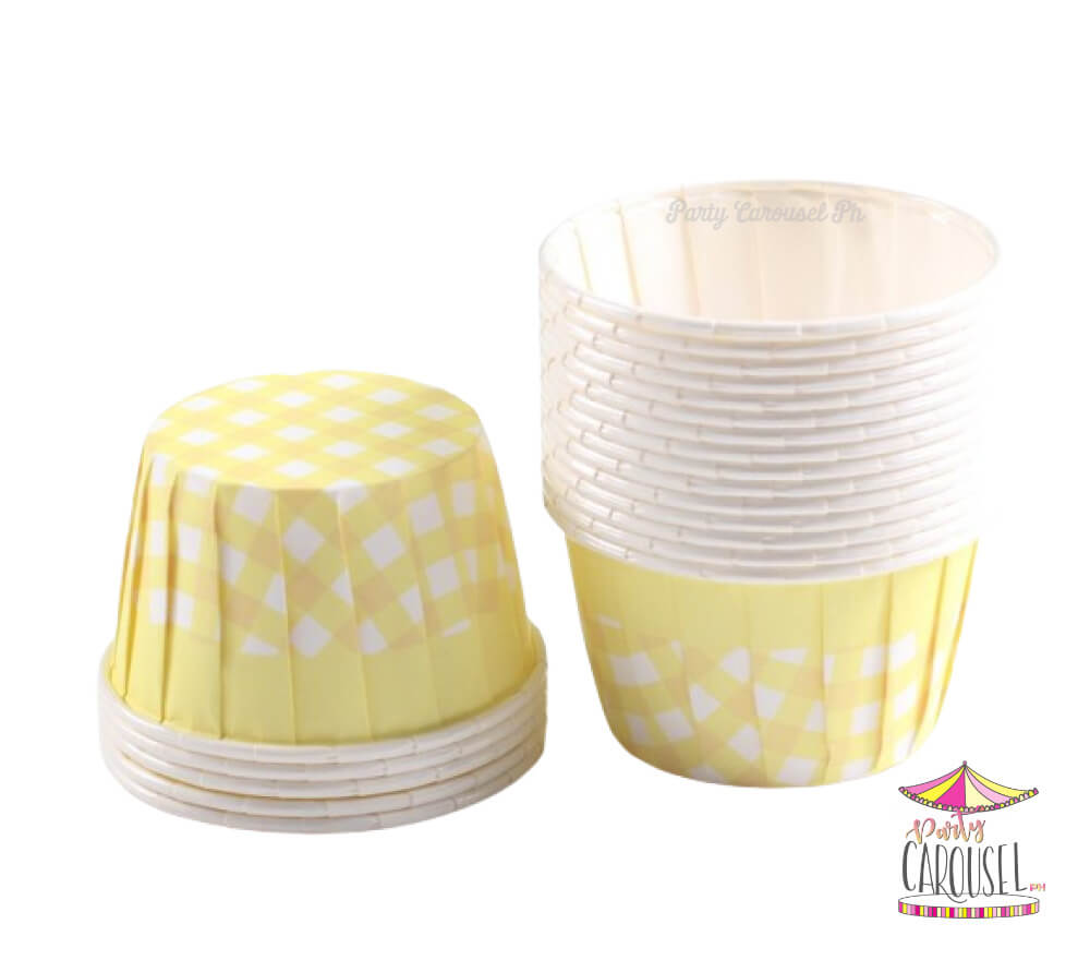 bakingcupscheckyellow