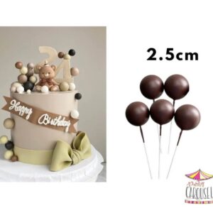 balltopper2.5cmdkbrown