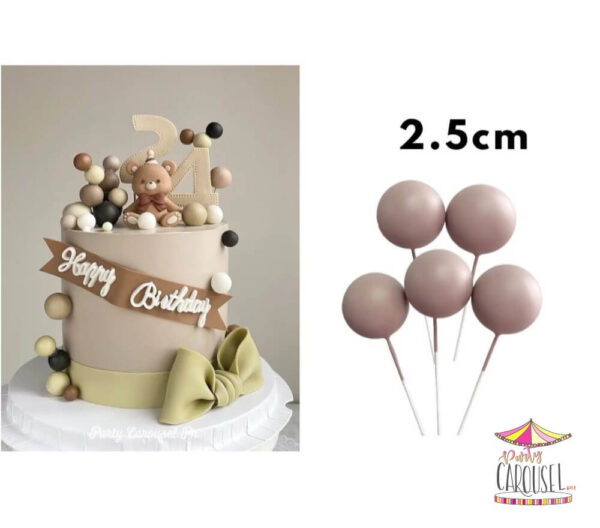balltopper2.5cmltbrown