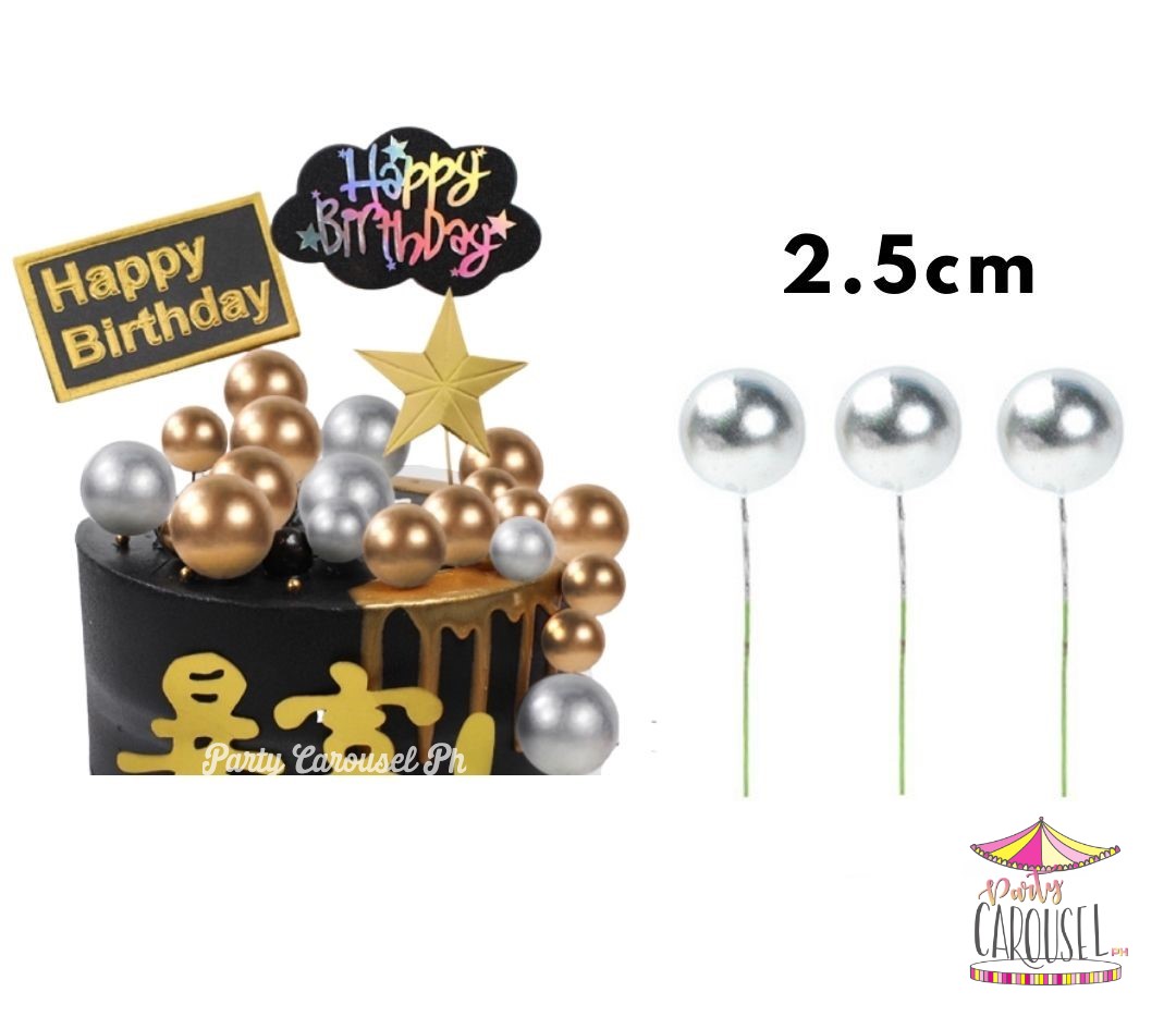 balltopper2.5cmsilvr