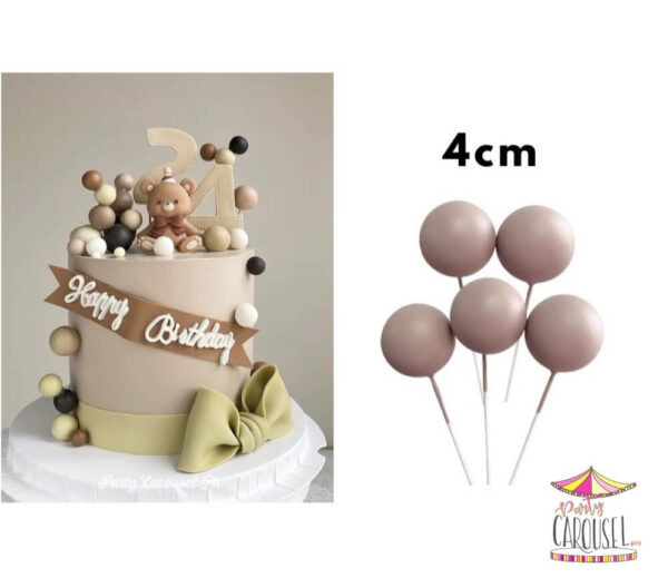 balltopper4cmltbrown