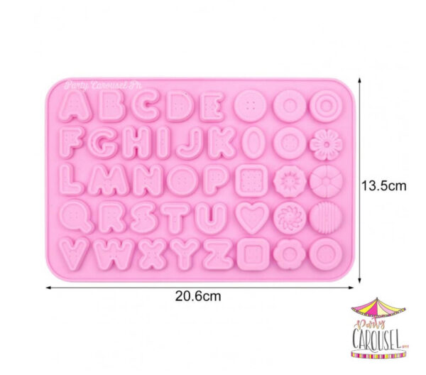 buttonsalphabetchocomold