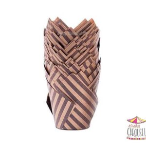 tulipmuffinlinerbrownstripe